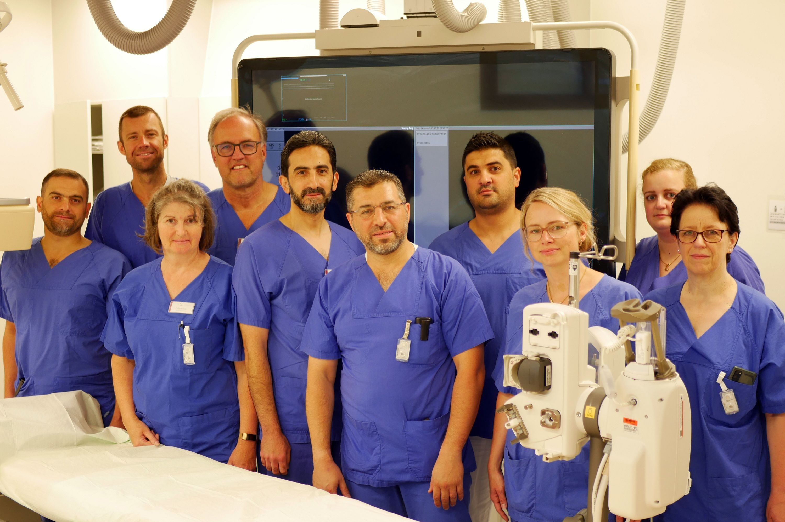 Das Team der Kardiologie im Herzkatheterlabor