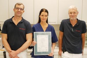 Team der Unfallchirurgie mit Zertifikat